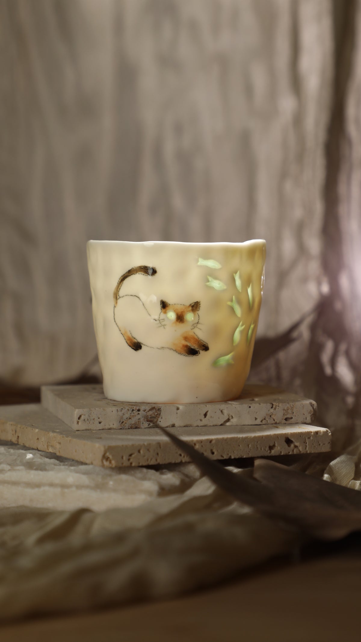 No.02· Flow Clay Series — Translucent Glaze Cup