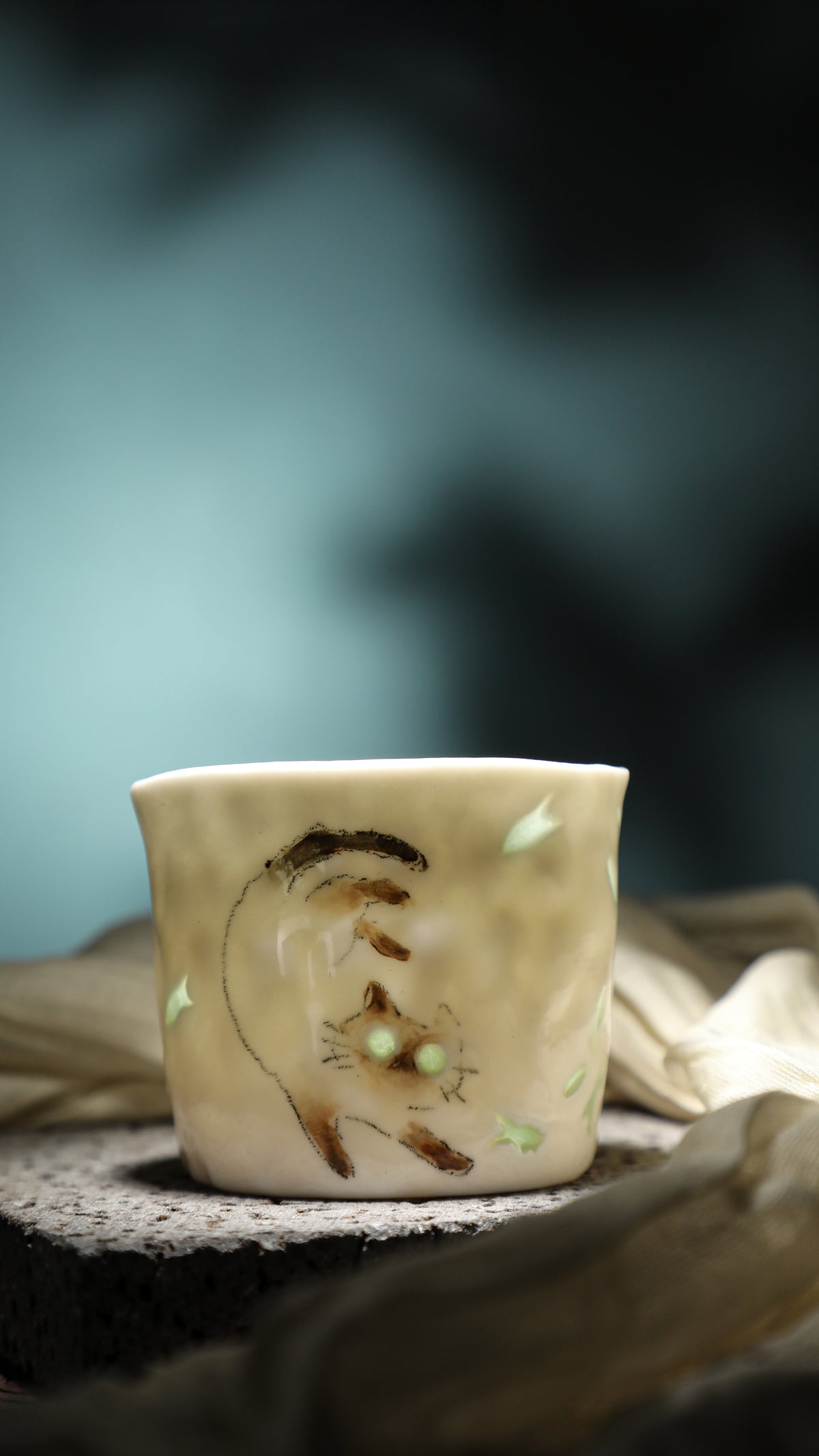 No.10 · Flow Clay Series — Translucent Glaze Cup
