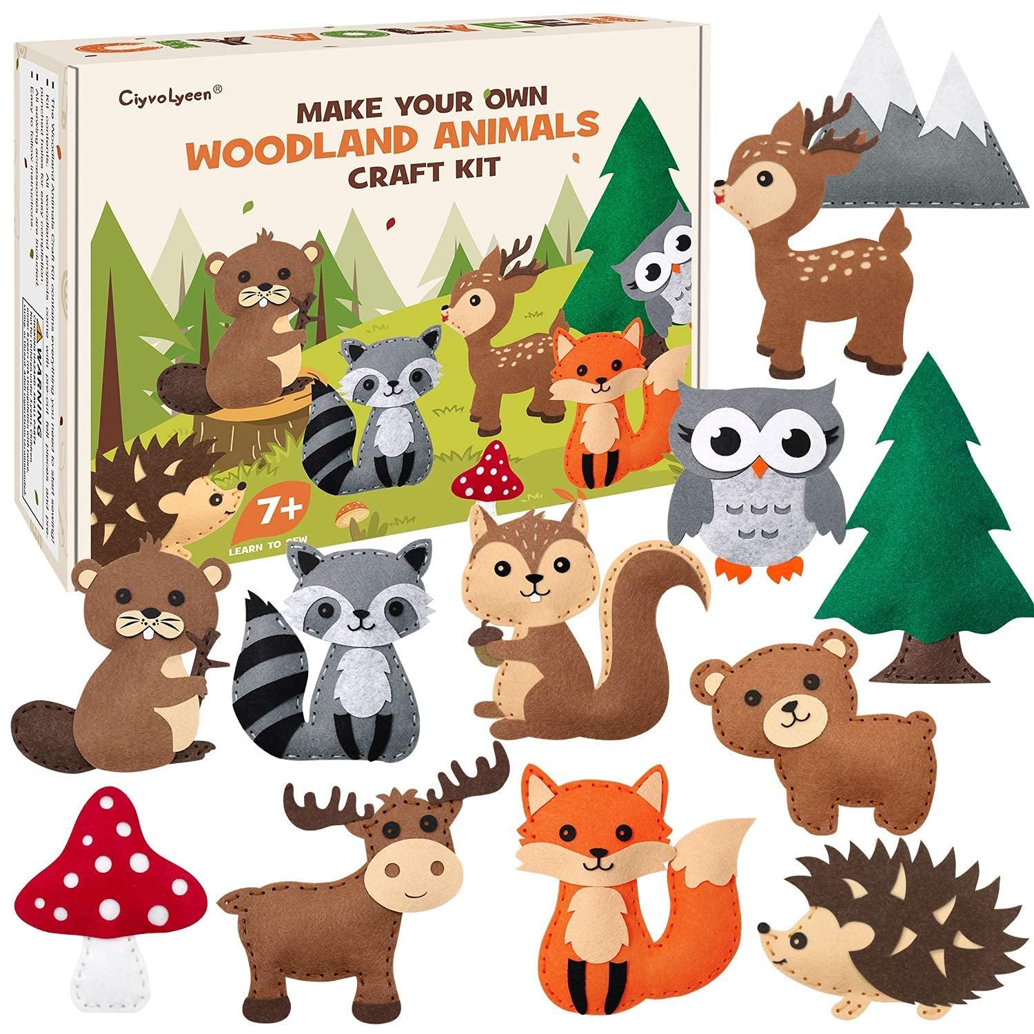 Puppy Craft Kit Kids DIY Crafting Stuffed Animal Felt Plushie