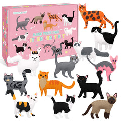 Cat Sewing Kit for Kids 12PCS, Creative Craft and Gift Ideas