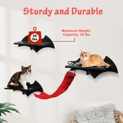 Gothic Cat Wall Shelves 7pcs Wall-Mounted