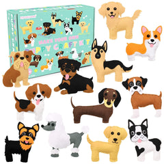 Puppy Craft Kit Kids DIY Crafting and Sewing Set for Kids Age 8 9 10 11 12