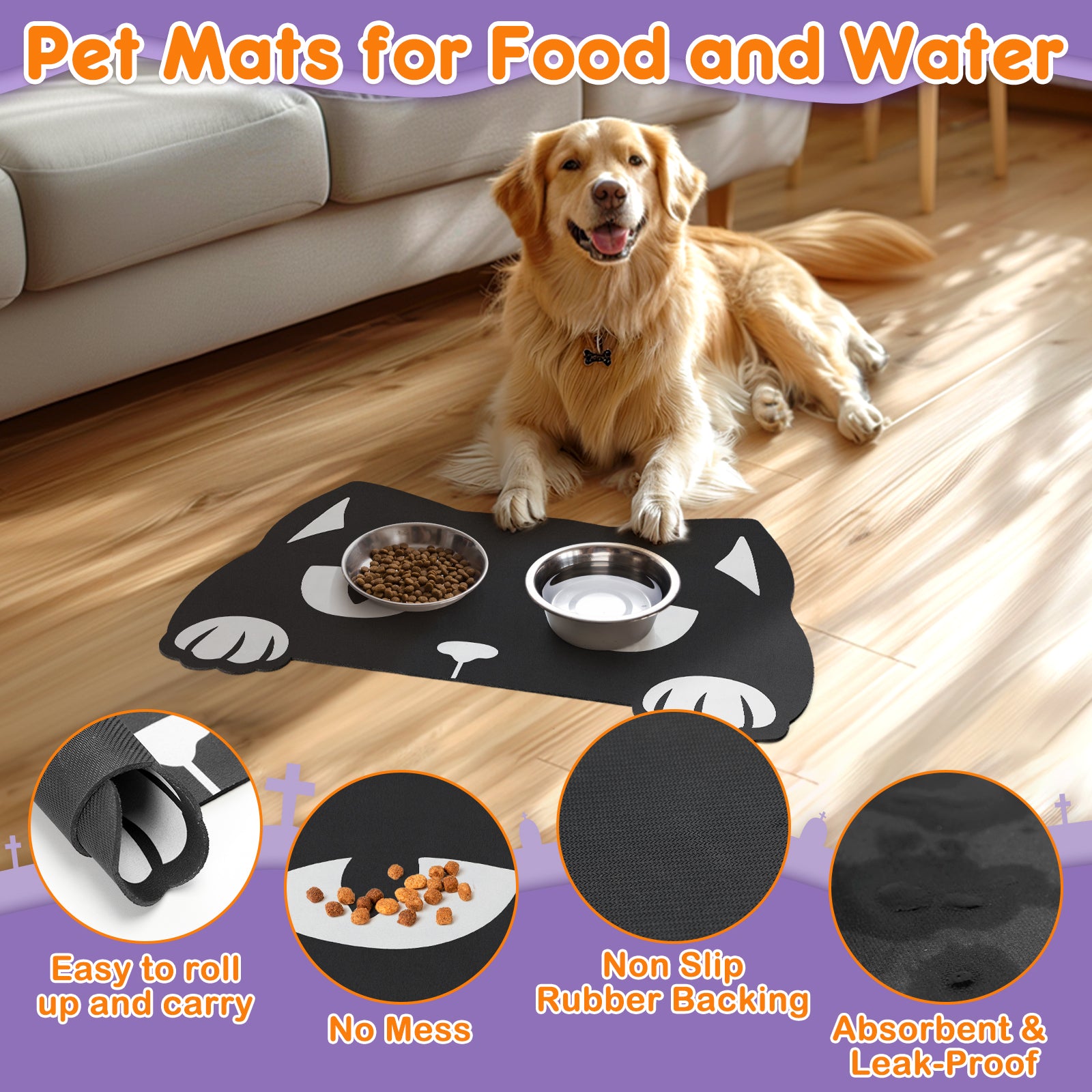 Pet Mats Black Cat