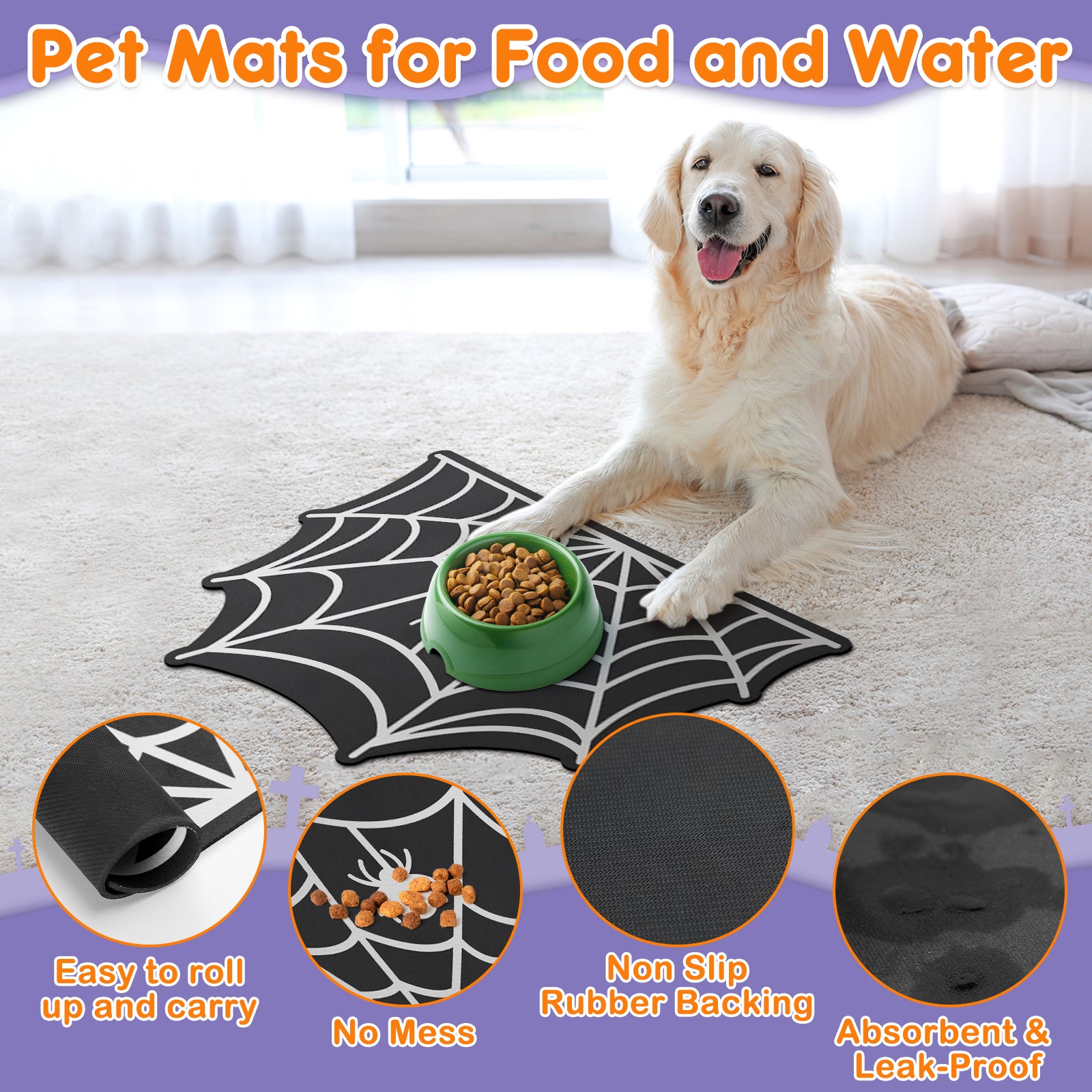 Pet Mats Spider Web