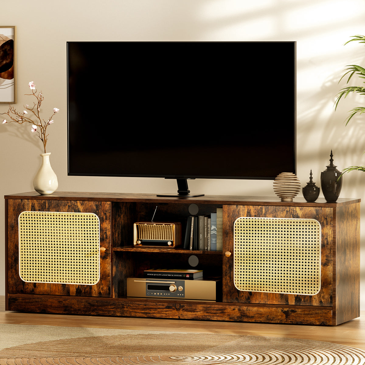 Boho TV Stand