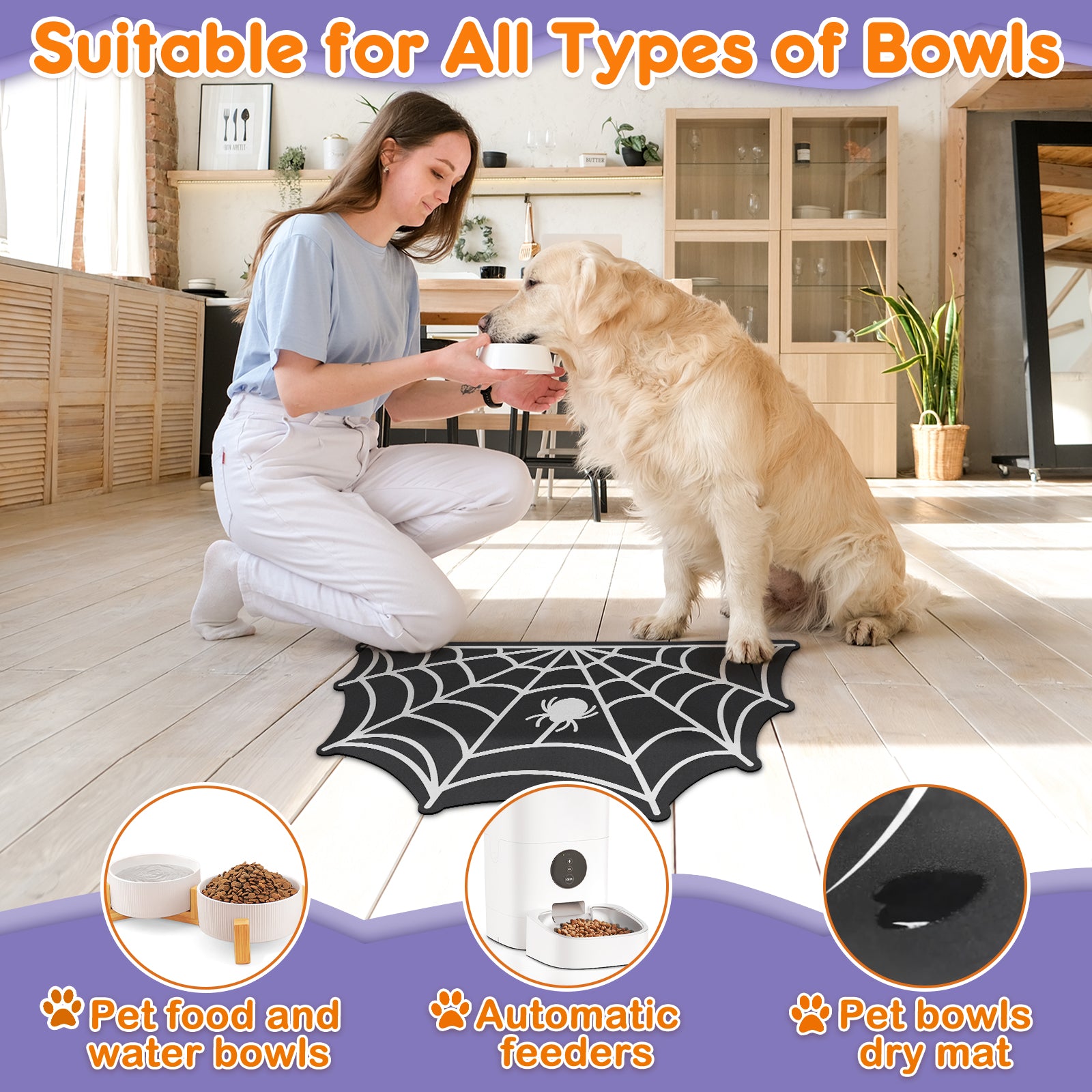 Pet Mats Spider Web