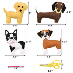 Puppy Craft Kit Kids DIY Crafting and Sewing Set for Kids Age 8 9 10 11 12