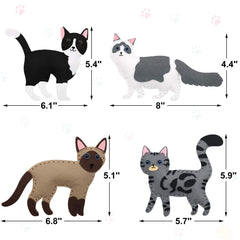 Cat Sewing Kit for Kids 12PCS, Creative Craft and Gift Ideas