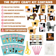 Puppy Craft Kit Kids DIY Crafting and Sewing Set for Kids Age 8 9 10 11 12