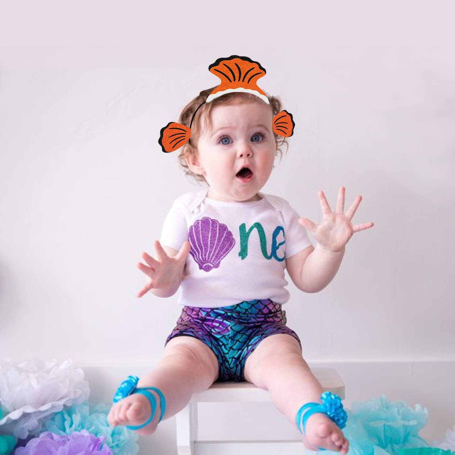 12Pcs Sea Animal Party Headbands
