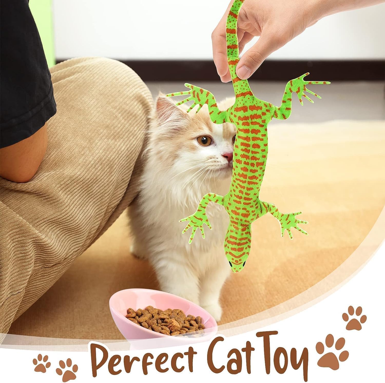 Lizard Catnip Toys Chew Bite Resistant Toys for Indoor Cats  Set of 4