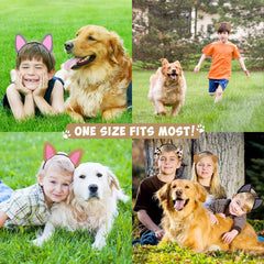 15 PCS Puppy Dogs Ear Headbands for Dogs Party